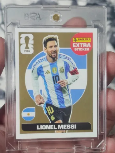figurinha MESSI OURO legend copa 2026