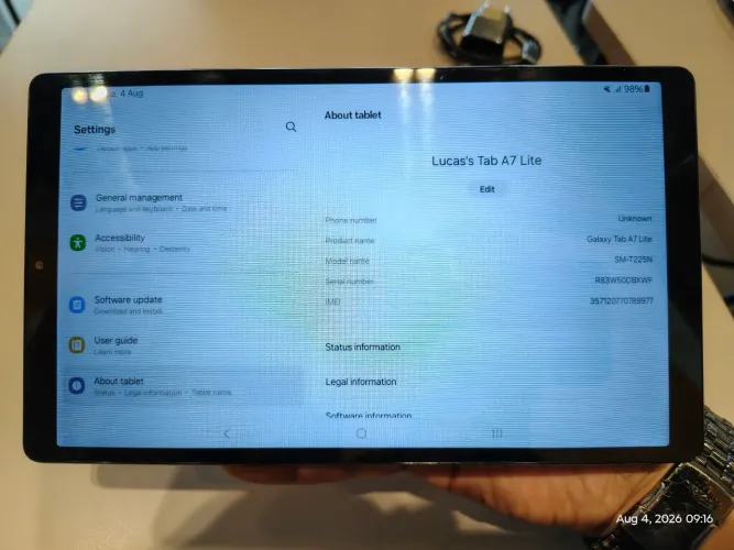 Tablet Samsung Galaxy Tab A7 Lite