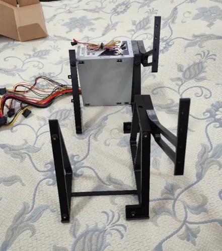 Dois Gabinetes Open Frame 3D - Suporte de Bancada para PC - Com Suporte de Placa de Vídeo