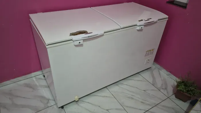 Freezer gelando muito
