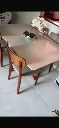 Conjunto de mesa de jantar e cadeiras Turim
