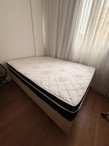 colchão ortopédico premium + base casal