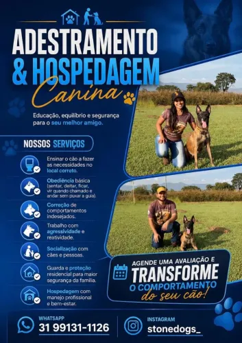 Adestramento e hospedagem canina