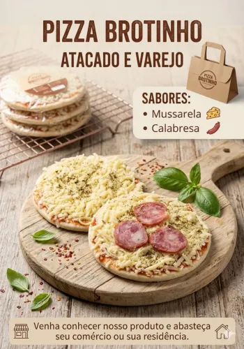 Pizzas brotinho atacado!!!!