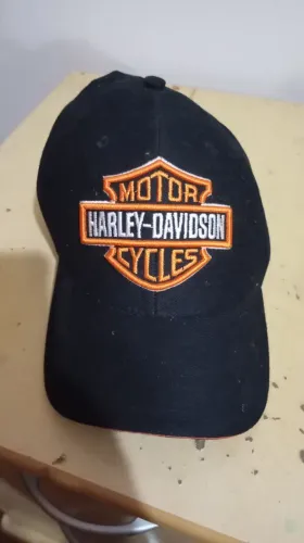 Boné Harley Davidson Preto. Pouco usado. Semi novo
