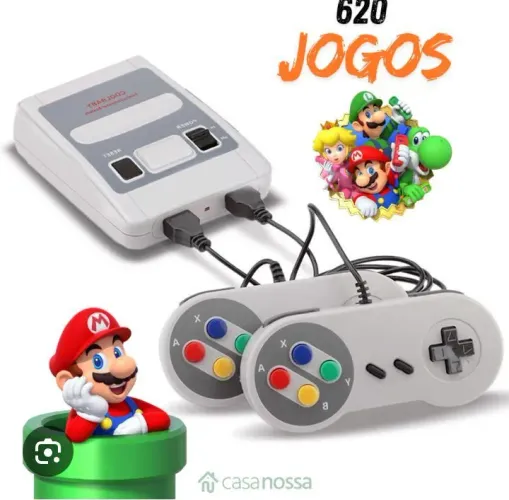 Vende se console com 620 jogos antigos