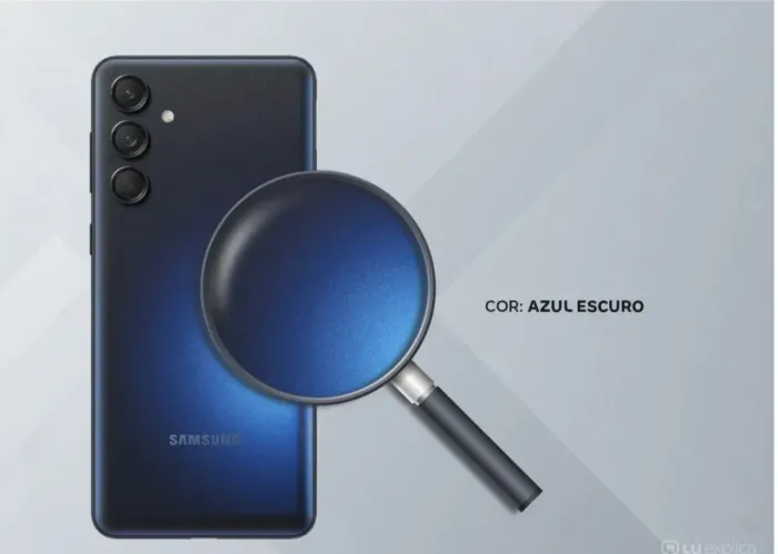SAMSUMG M55 256GB 5G 8GB RAM Azul Escuro Tela 6,7" Câm. Tripla + Selfie 50MP Dual Chip
