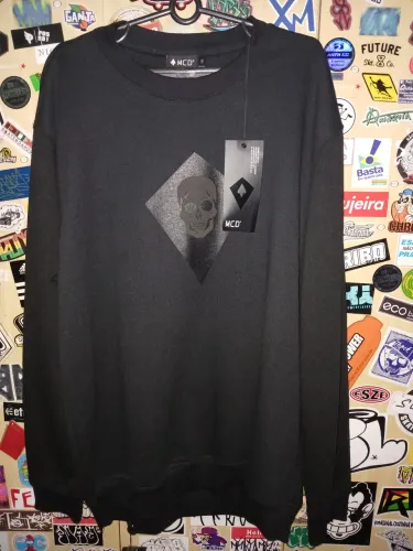 Blusa moletom mcd preta GG 