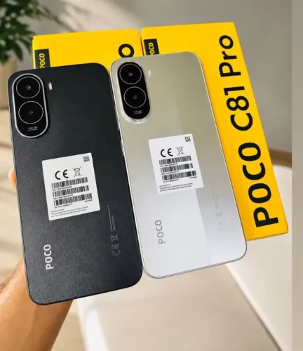 Poco C81 4G 128GB ROM/6GB ROM Preto e dourado R$990,00 A VISTA