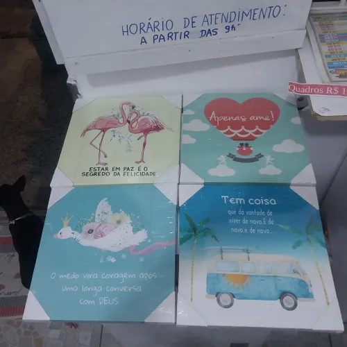 Quadros pintados medida 30 po 30