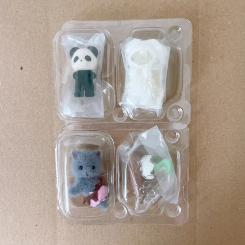 Sylvanian Families - Panda Múmia + Gato Persa Encantador De Cobras