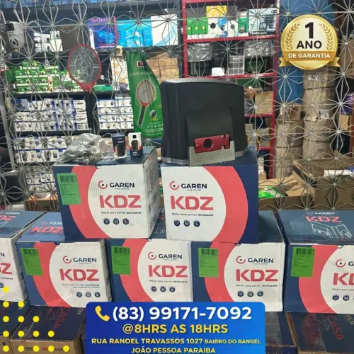 Motor para Portão Garen CJ KDZ Fit Speed 400kg 1/4 7 seg, Fazemos também instalação