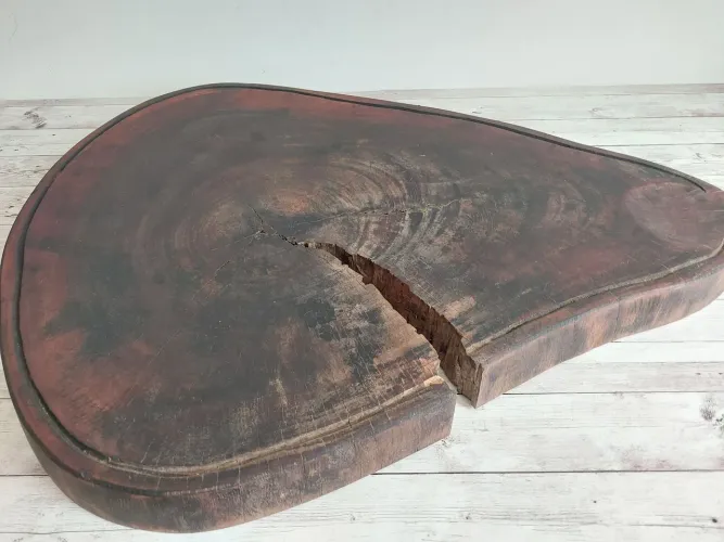 Exclusiva Bolacha de Angico Maciço - Decoração Rústica Premium