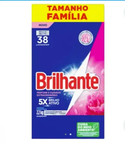 Sabão brilhante tamanho família 