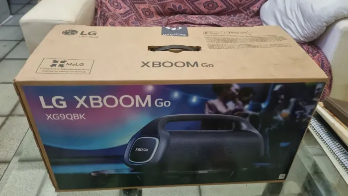 CAIXA BOOMBOX LG XG9S COMPLETA E COM NF