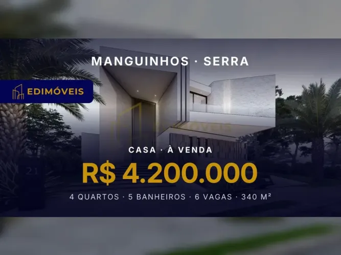 Manguinhos: Casa triplex 4 quartos, ideal para quem busca conforto e exclusividade