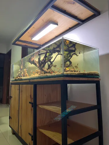 Aquário com móvel. 150cm