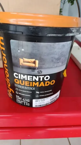 Tinta cimento queimado garoa de inverno ( sobras de obra)