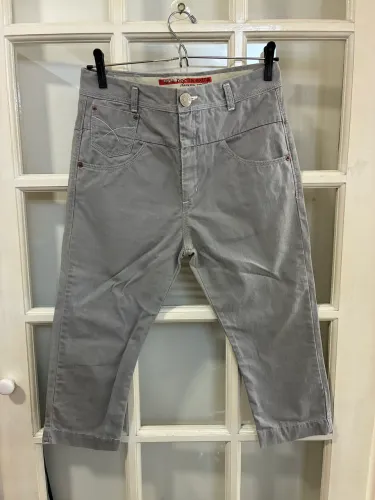 Calça Cintura Alta Maria Bonita Cinza 36