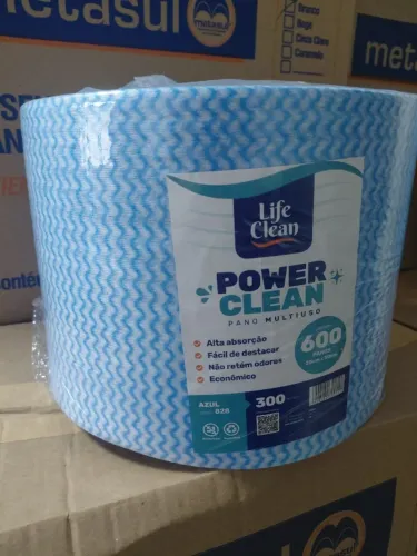 Pano Multiuso Em Rolo 600U 20cmX240m Life Clean
