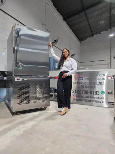 Ultra congelador 25kg profissional inox