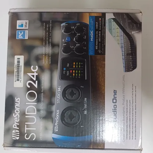 Interface de Áudio PreSonus Studio 24c USB-C