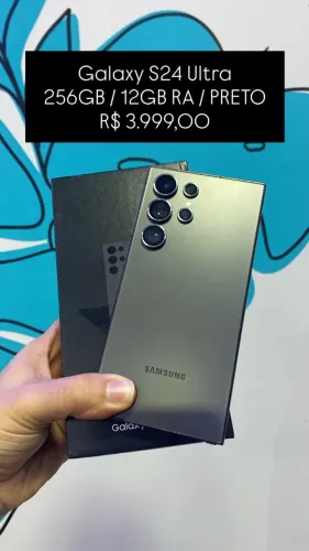 Seminovo: Galaxy S24 Ultra 256GB / 12RAM / Preto - Loja Fisica