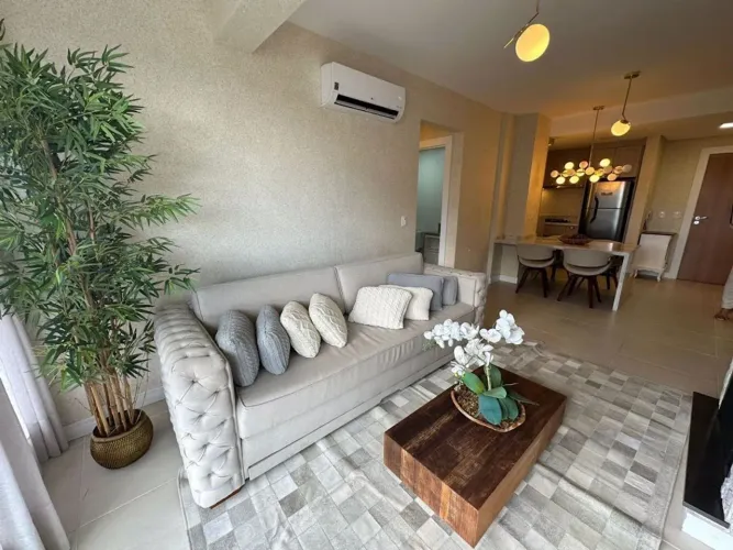 Apartamento para venda e locação, com 1 dormitório, mobiliado - Condado di Alphaville - Gr