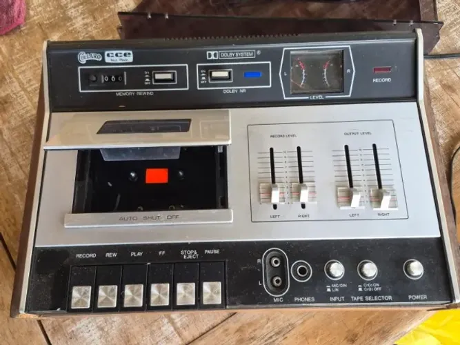 Tape Deck CCE Collaro CD-720 Vintage - Funcionando - Dolby NR - Memory Rewind