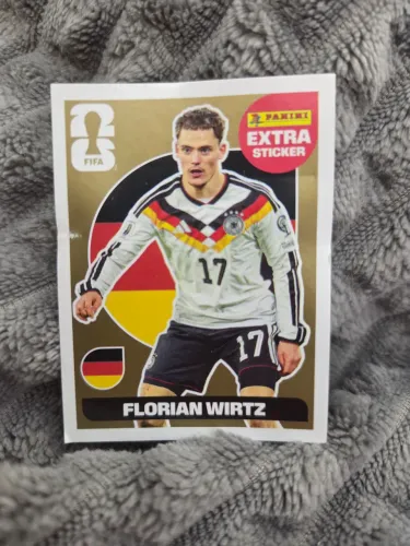 Figurinha Da Copa Florian Wirtz Dourada Com Avaria