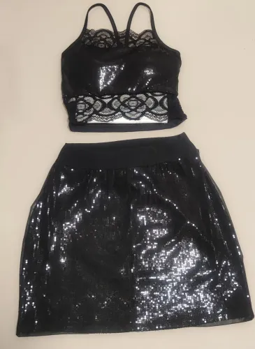 Conjunto Preto em Paetê