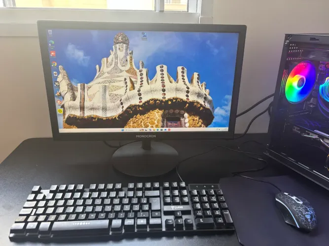 ? PC Gamer Completo | RX 580 8GB + SSD 480GB + Monitor Novo | Pronto para Jogar ?