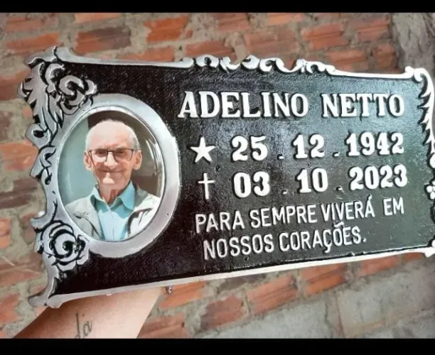 Artigos para cemitérios ( placas , letras, fotos em porcelanas, e muito mais)