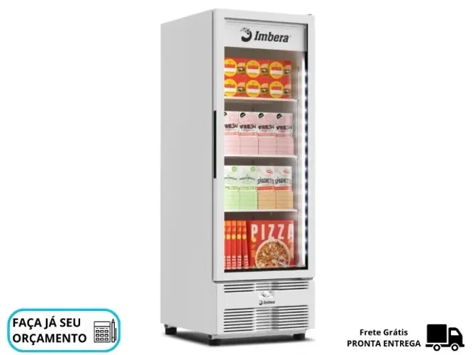 Freezer Vertical Porta de Vidro 560L Imbera