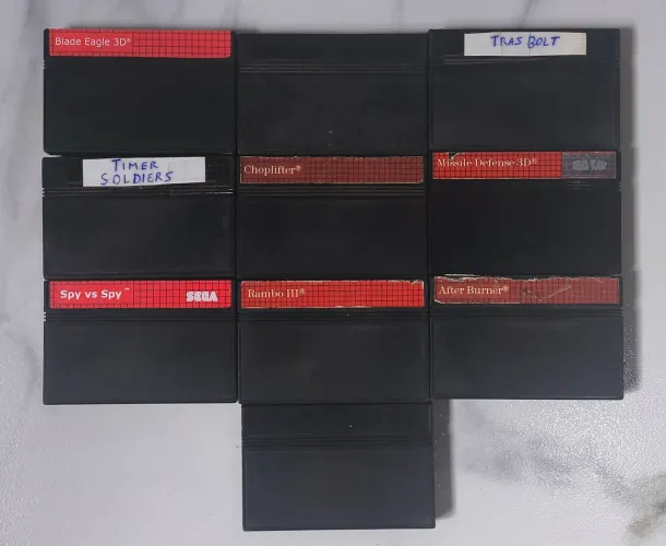 Lote 10 jogos Original de Master System