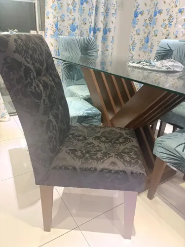 Jogo de mesa de vidro