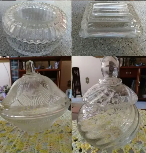 1 Bombonierede cristal dec 50 e 3 caneladas