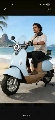 Vespa elétrica a mais charmosa 10000wats