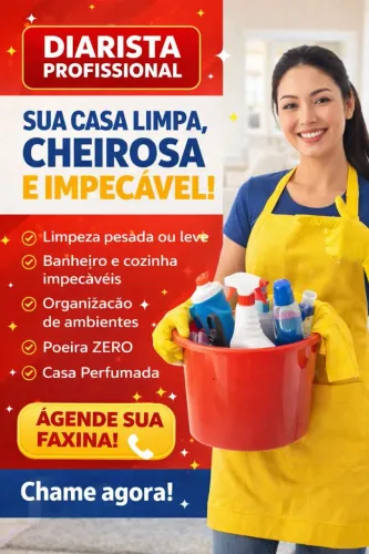 Faço Faxina / Diarista disponível