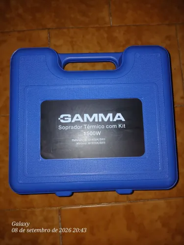 Soprador Térmico Profissional Gamma 1500W + Kit Completo e Maleta - seminovo