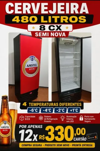 Cervejeira grande semi nova watsap *