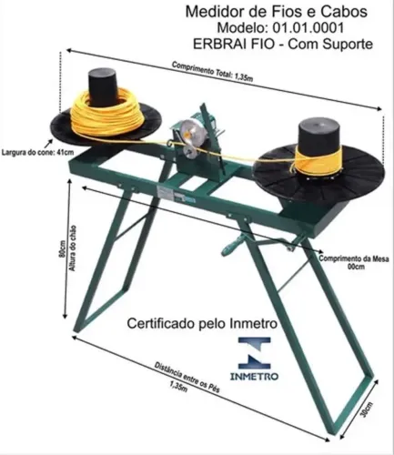 Medideira de fios e cabos