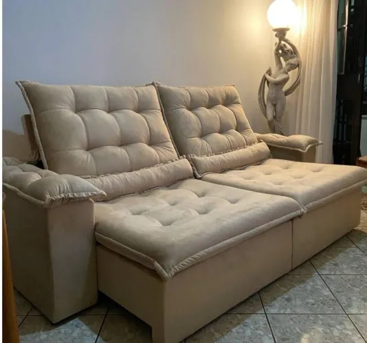 Sofá retrátil luxo, melhor preço da região.  Valor de fábrica 