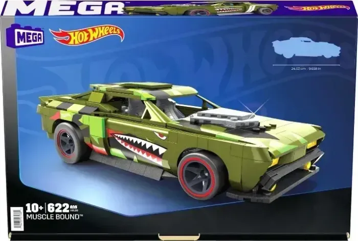 Mega Hot Wheels Muscle Bound Hhl99 Mattel 622 Peças Montar