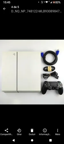 Playstation 4 Fat 500 GB Bloqueado + HD Externo 3.0 de 1TB