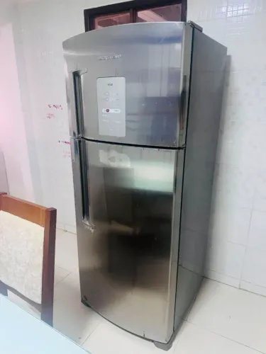 Geladeira Brastemp aço inox 400L