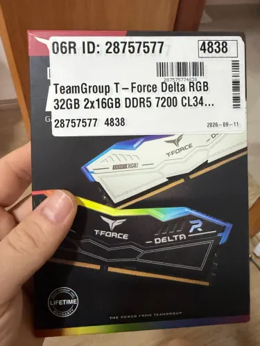 Memoria DDR5 TeamGroup ARGB 32GB 2X16GB 7200mt cl34