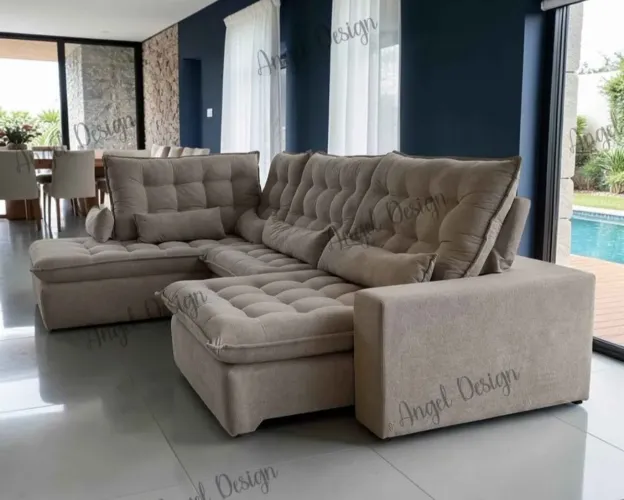 Sofá canto com chaise