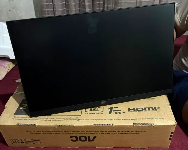 Monitor Pc gamer AOC 120 hz Novo