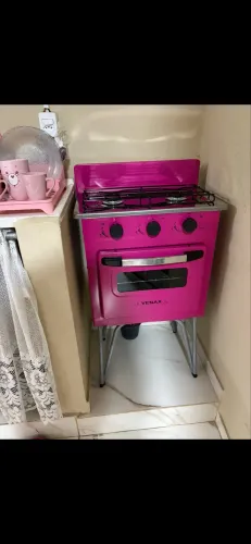 Fogão venax rosa